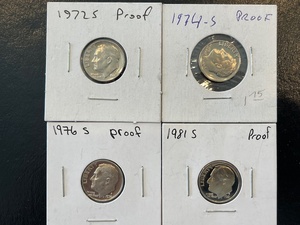 lot 97 image: Roosevelt Dime Proofs