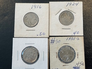 lot 99 image: Buffalo Nickels