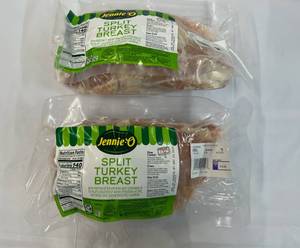 A. 2x Split Turkey Breasts average Weight 2.5lbs
