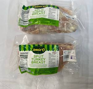 A. 2x Split Turkey Breasts average Weight 2.5lbs