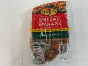 G. Eckrich Smoked Sausage-2.44lb Family Pack