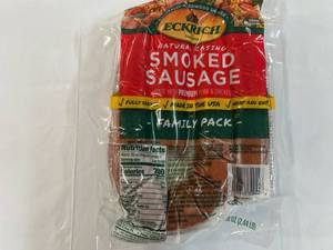 G. Eckrich Smoked Sausage-2.44lb Family Pack