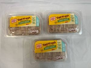 E. 3x 22oz Mega Pack Oscar Meyer Deli Fresh Oven Roasted Turkey Breast