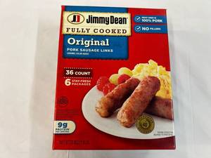 L. 36 Count Package Jimmy Dean Sausage Links