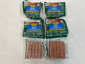 L. 4x 8.3oz  Ecrich Smok-y Beef Breakfast Sausage Links