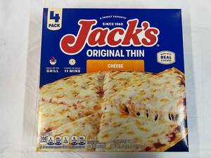 L. 4Pack Jacks Orginal Thin Cheese Pizza
