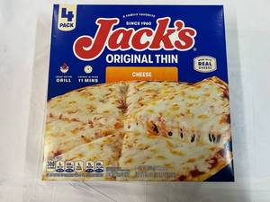 L. 4Pack Jacks Orginal Thin Cheese Pizza