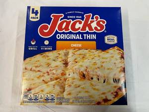L. 4Pack Jacks Orginal Thin Cheese Pizza