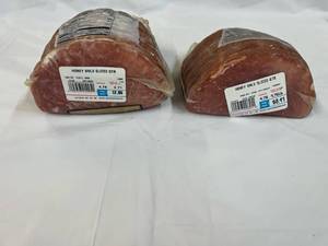 F. 2.71lb & 1.76lb Smithfield Honey Cured Sliced Ham