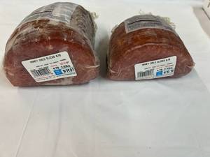 F. 2.93lb & 2.13lb Smithfield Honey Cured Sliced Ham