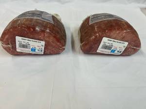 F. 2.46lb & 2.11lb Smithfield Honey Cured Sliced Ham