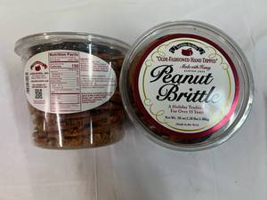 2x 38oz Tubs Olde-Fashoned Hand Dipped Peanut Brittle