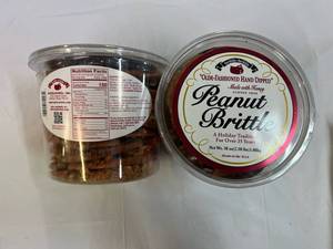 2x 38oz Tubs Olde-Fashoned Hand Dipped Peanut Brittle
