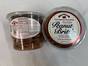 2x 38oz Tubs Olde-Fashoned Hand Dipped Peanut Brittle