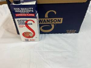 12x 32oz cartons Swanson Beef Stock  112023