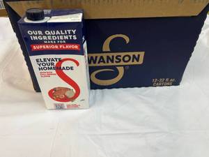 12x 32oz cartons Swanson Beef Stock  112023