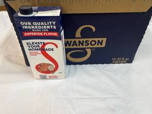 12x 32oz cartons Swanson Beef Stock  112023