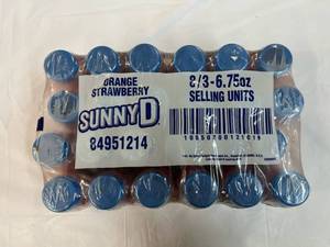 24x 6.75oz Bottles Sunny D OrangeStrawberry