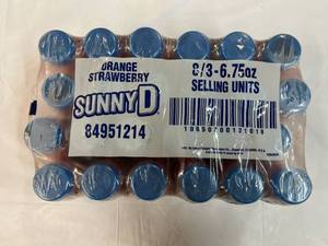 24x 6.75oz Bottles Sunny D OrangeStrawberry