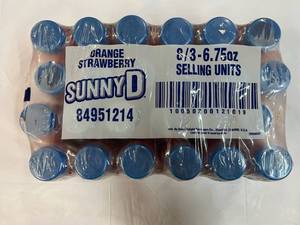 24x 6.75oz Bottles Sunny D OrangeStrawberry