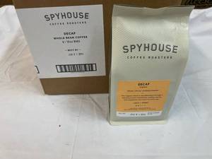 6x 10oz Bags Spyhouse Decaf Coffee-Whole Bean