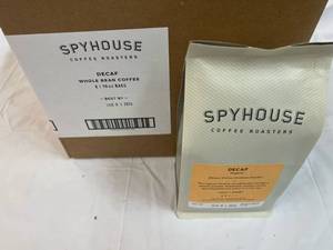 6x 10oz Bags Spyhouse Decaf Coffee-Whole Bean