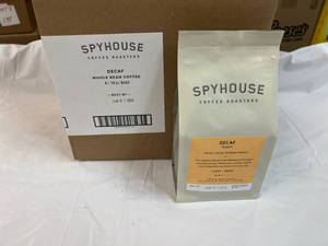 6x 10oz Bags Spyhouse Decaf Coffee-Whole Bean