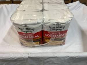 8x 5lb Bags White Corn Meal