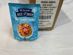 12x 8.8oz Rice & Easty  Thai Curry Coconut Flavored Rice