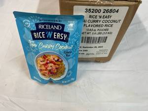 12x 8.8oz Rice & Easty  Thai Curry Coconut Flavored Rice