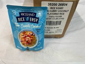 12x 8.8oz Rice & Easty  Thai Curry Coconut Flavored Rice