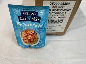 12x 8.8oz Rice & Easty  Thai Curry Coconut Flavored Rice