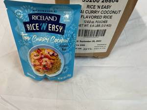 12x 8.8oz Rice & Easty  Thai Curry Coconut Flavored Rice
