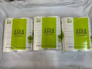 6x Aria Rolls 2ply  Paper Towels