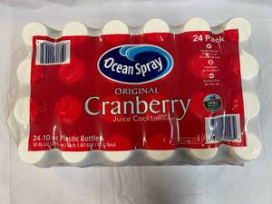 24x 10oz Bottles Cranberry Juice
