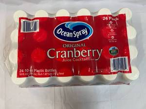 24x 10oz Bottles Cranberry Juice