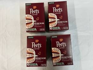 4x 10ct Kcup Peets Holiday Blend Coffee
