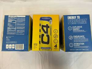 3x 4 Packs C4 Energy Drink 12oz Cans