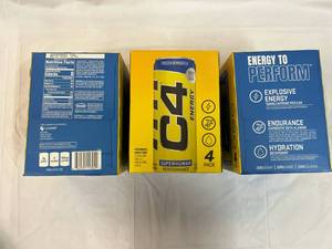 3x 4 Packs C4 Energy Drink 12oz Cans