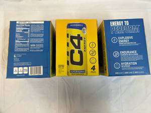 3x 4 Packs C4 Energy Drink 12oz Cans