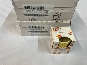 12x Persian Amber Candles-Terracota Pots