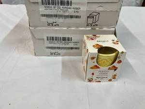 12x Persian Amber Candles-Terracota Pots