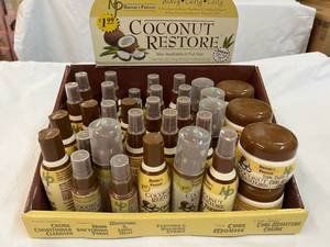 Coconut Restore Hair Product Sample Box of 6 Different Products-37 total