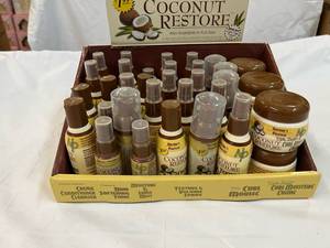 Coconut Restore Hair Product Sample Box of 6 Different Products-37 total