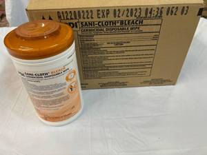 1 Case Sani-Cloth With Bleach