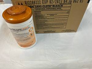 1 Case Sani-Cloth With Bleach
