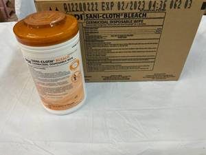 1 Case Sani-Cloth With Bleach