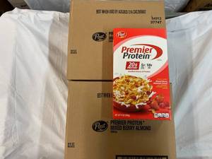 2x 8-9oz Boxes Post Premier Protein Cereal