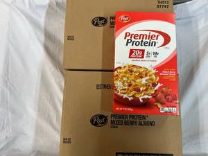 2x 8-9oz Boxes Post Premier Protein Cereal