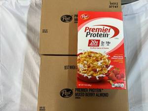 2x 8-9oz Boxes Post Premier Protein Cereal